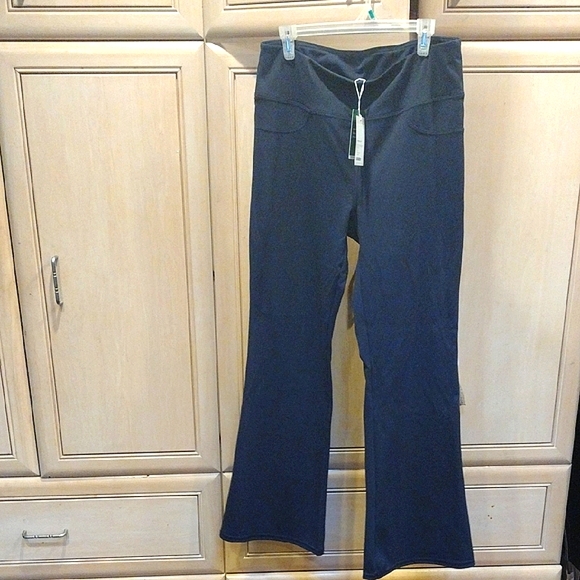 Women's Midnight Blue Flare Pants - Picture 9 of 11